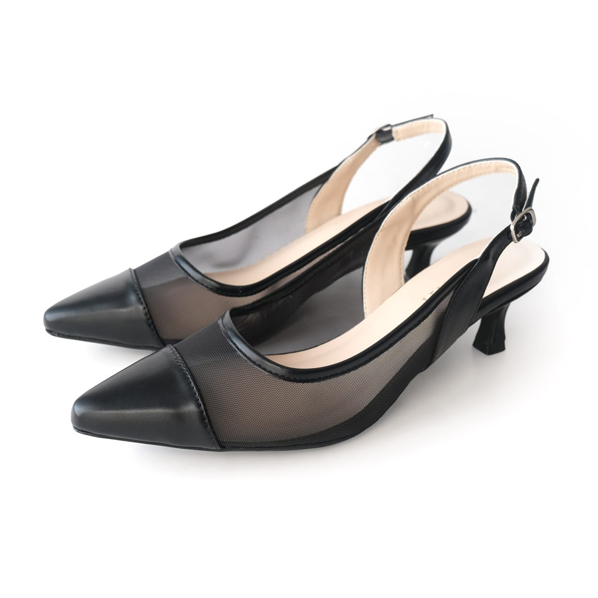 AmiAmi（アミアミ） ミュール パンプス バックストラップ ローヒール