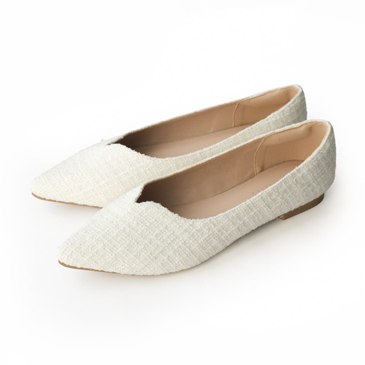 パンプス レディース  Vカット ポインテッドトゥ ぺたんこ　ヒールなし フラット　アミアミ amiami SlV | AmiAmi | 18