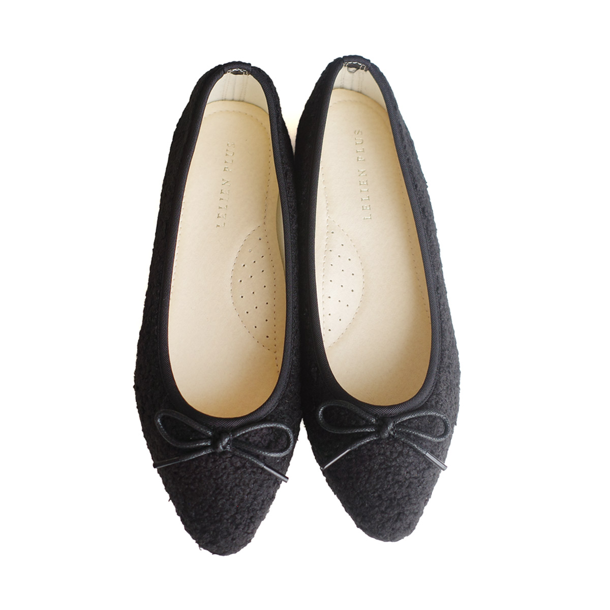 バレエシューズ パンプス レディース 黒 リボン 痛くない ローヒール フラット ポインテッド 21.5cm 25cm スエード パイソン amiamiアミアミFX2015　ki5 | AmiAmi | 14