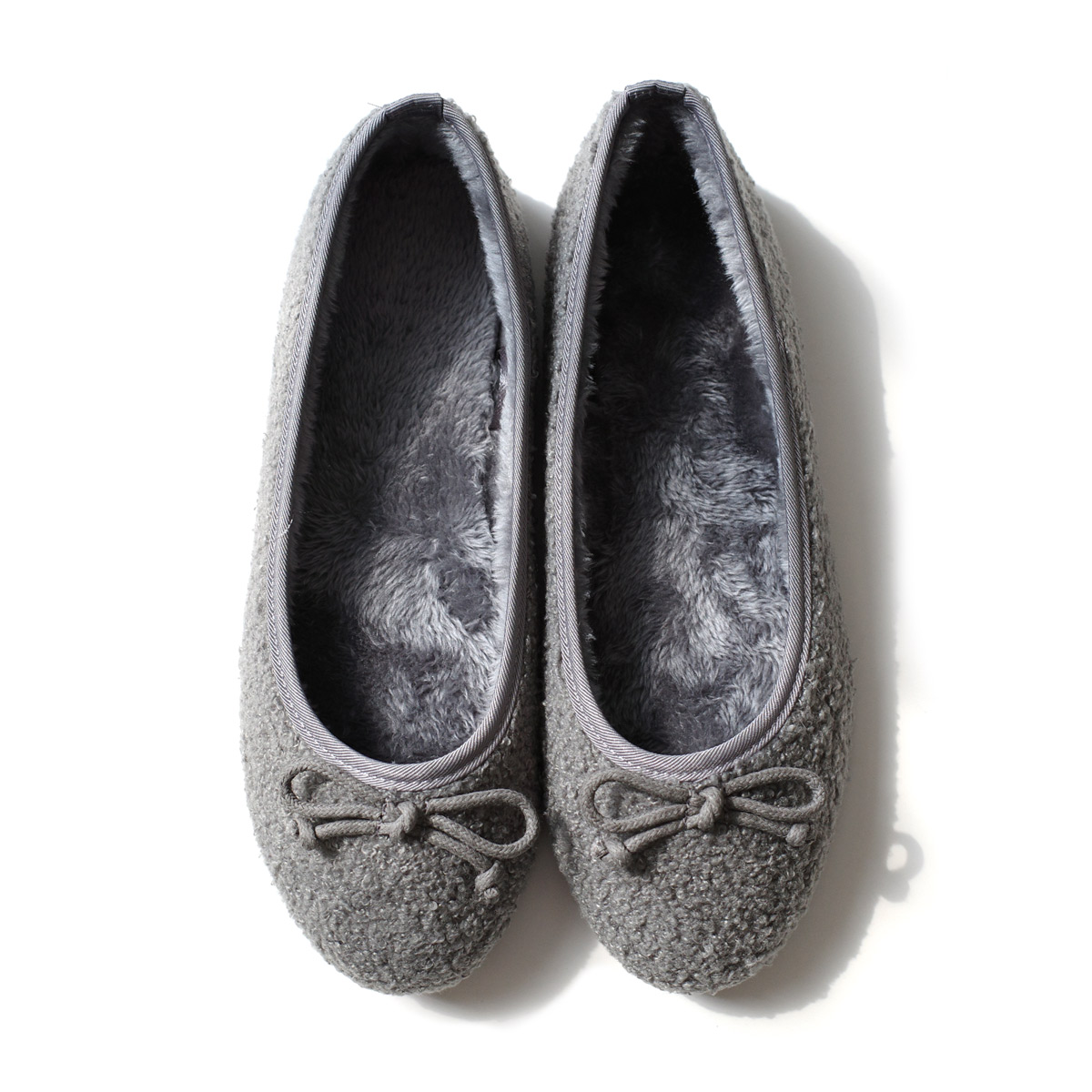 バレエシューズ ボア バレエパンプス ファー フラットシューズ レディース 秋冬 ぺたんこ ローヒール あったか リボンモチーフ amiamiアミアミ | AmiAmi | 02