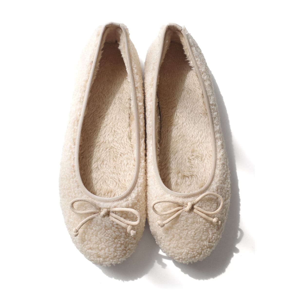 バレエシューズ ボア バレエパンプス ファー フラットシューズ レディース 秋冬 ぺたんこ ローヒール あったか リボンモチーフ amiamiアミアミ | AmiAmi | 03