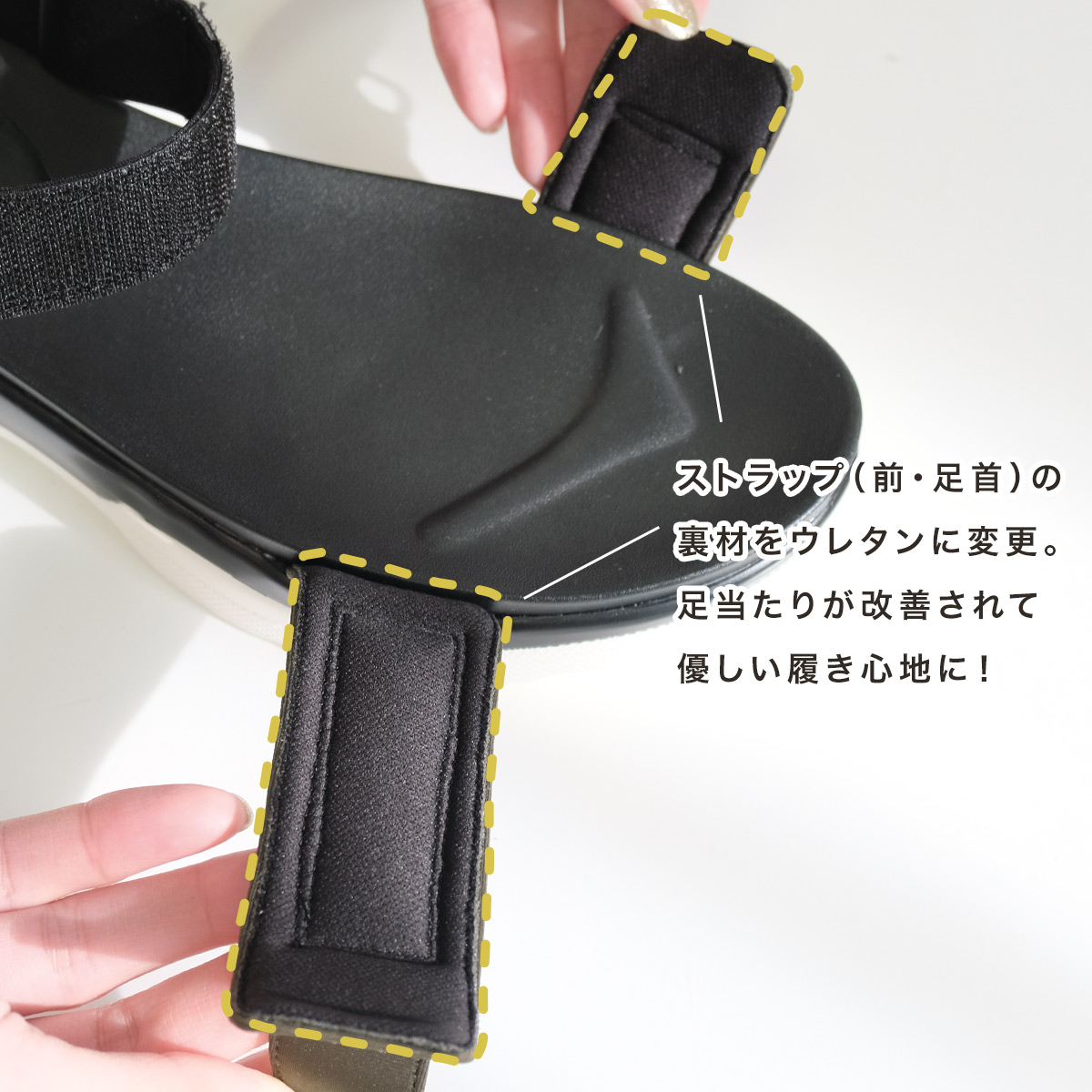サンダル レディース スポーツサンダル ストラップ フラット