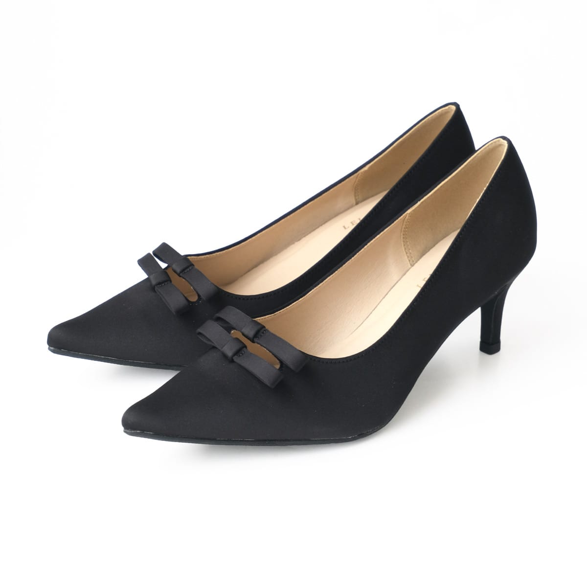 パンプス ダブルリボン ポインテッドトゥレディース 6センチヒール  痛くない 滑らないamiamiアミアミ | AmiAmi | 01