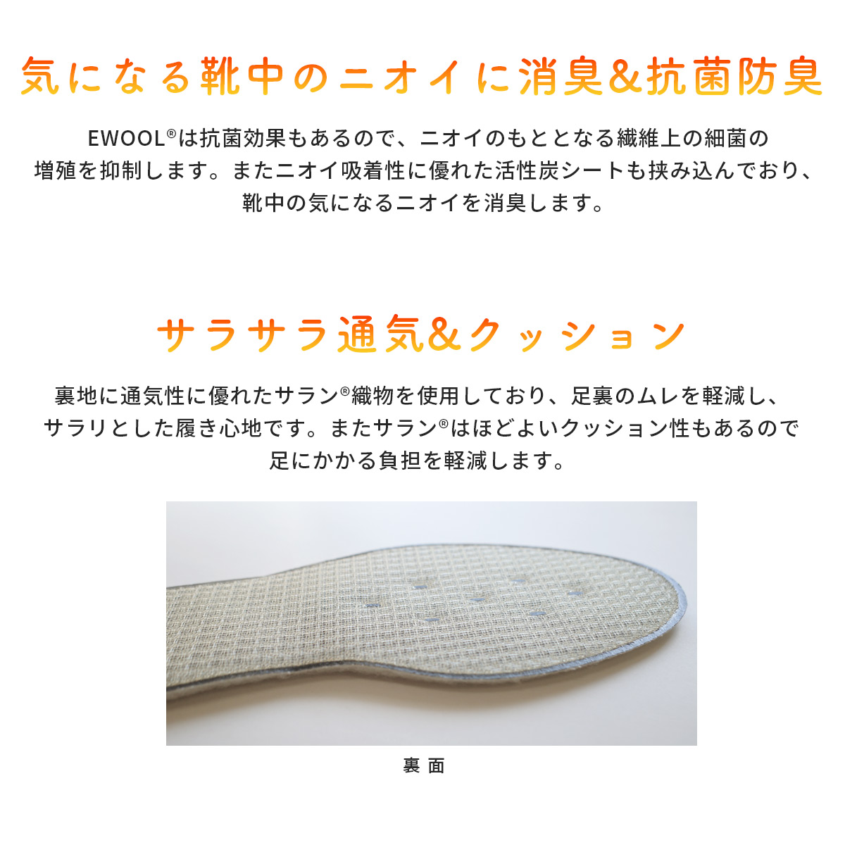 is-fit 暖敷 ウール インソール 中敷き 靴 男性用 女性用 秋冬