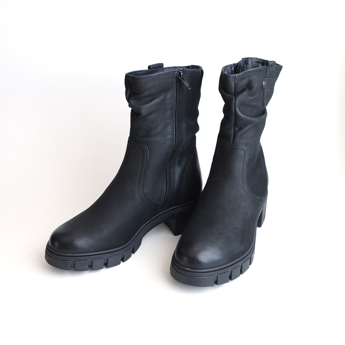 ブーツ レディース ショートブーツ 柔らかい 軽量 牛革 厚底 本革 5cm