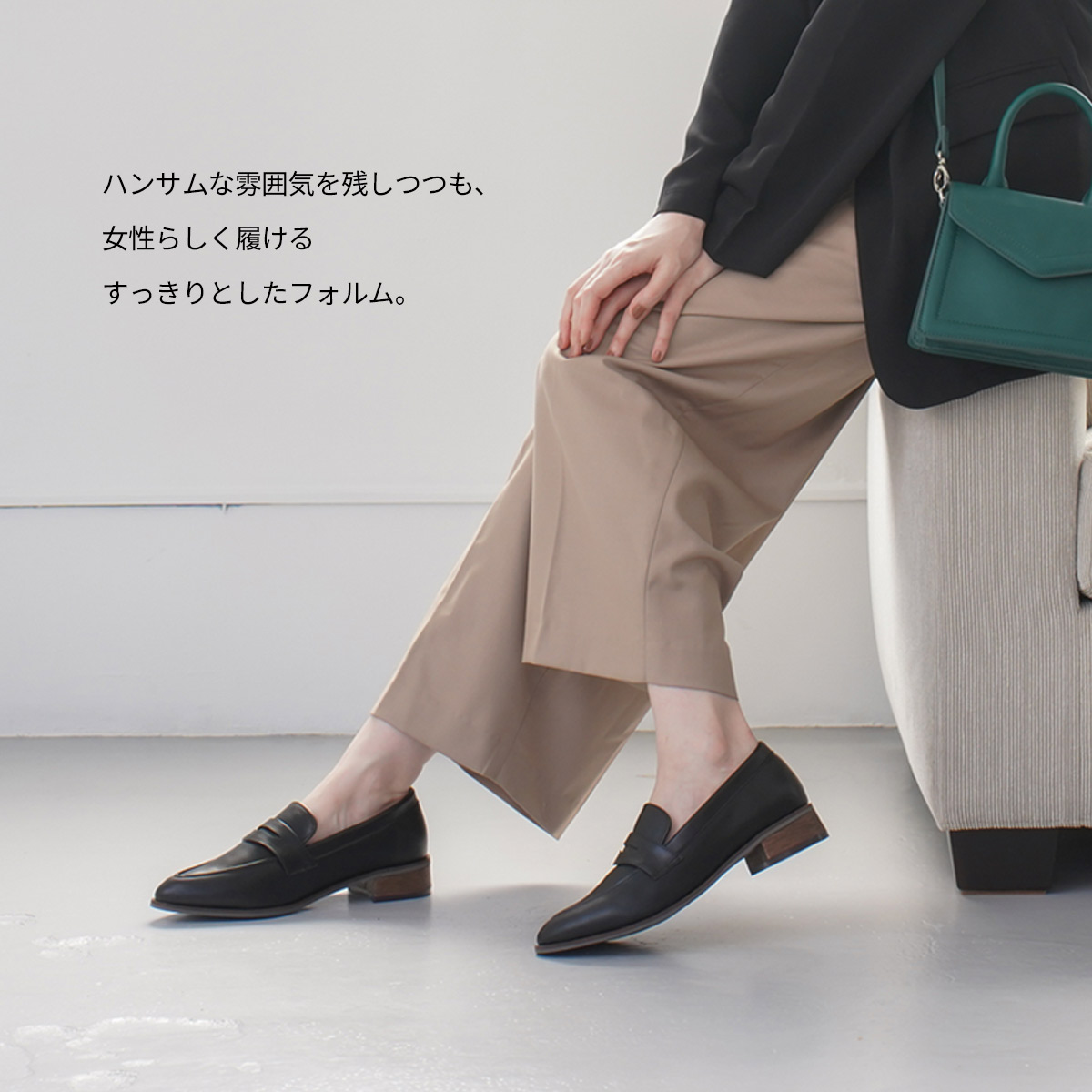 DESIGN BY Masanobu 高級革靴 ローヒールパンプス