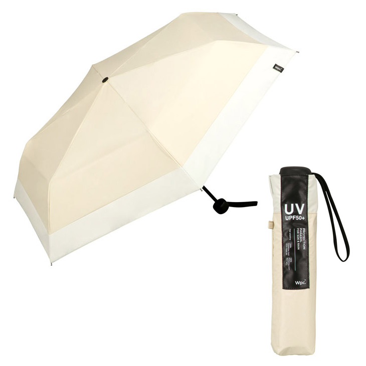 wpc パラソル 日傘 雨傘 遮光 ミニマムベーシックパラソルユニセックス 折りたたみ UVカット ...