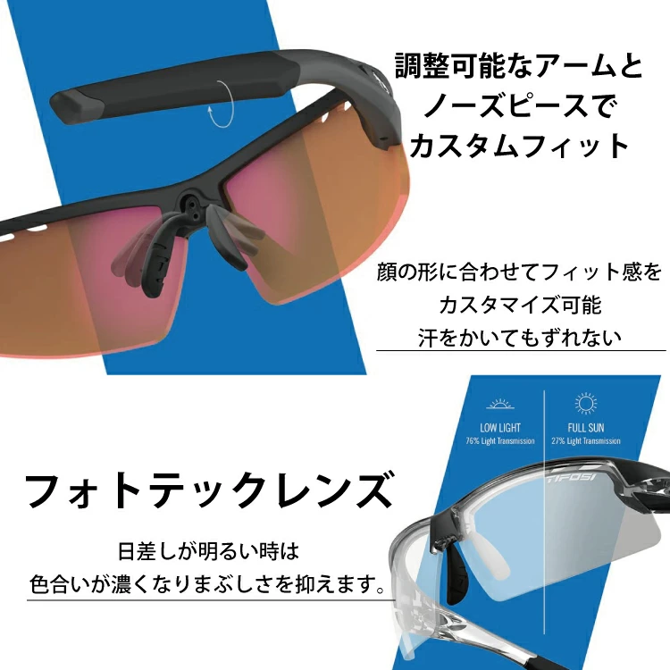 CRIT CRYSTAL BLACK サングラス TIFOSI/ティフォージ TIFOSI-CRIT-CRYSTAL-BLACKの画像