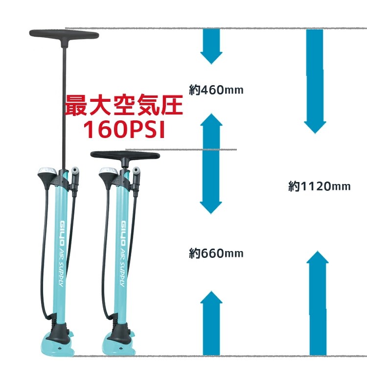 フロアポンプ 空気入れ 自転車 メンテナンス