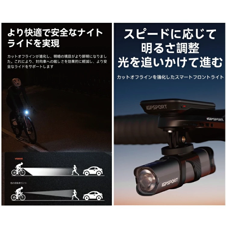 自転車ライト スマートフロントライト VS80...の詳細画像2