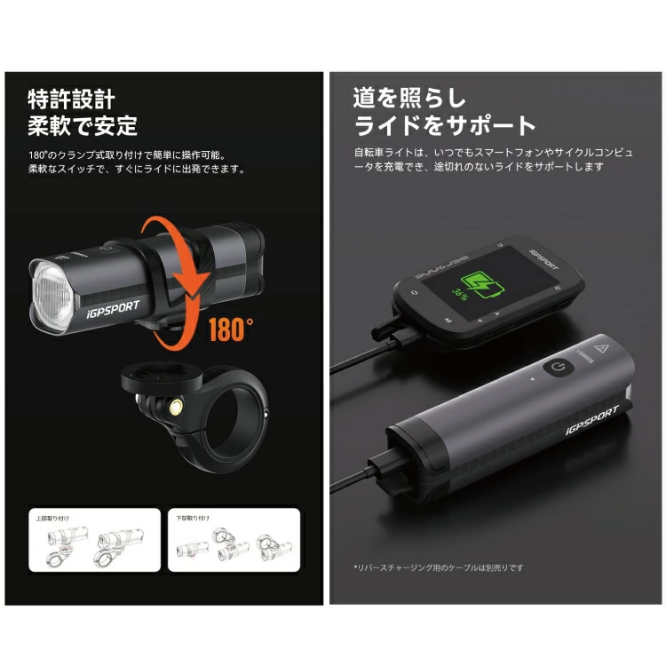 自転車ライト スマートフロントライト VS80...の詳細画像4
