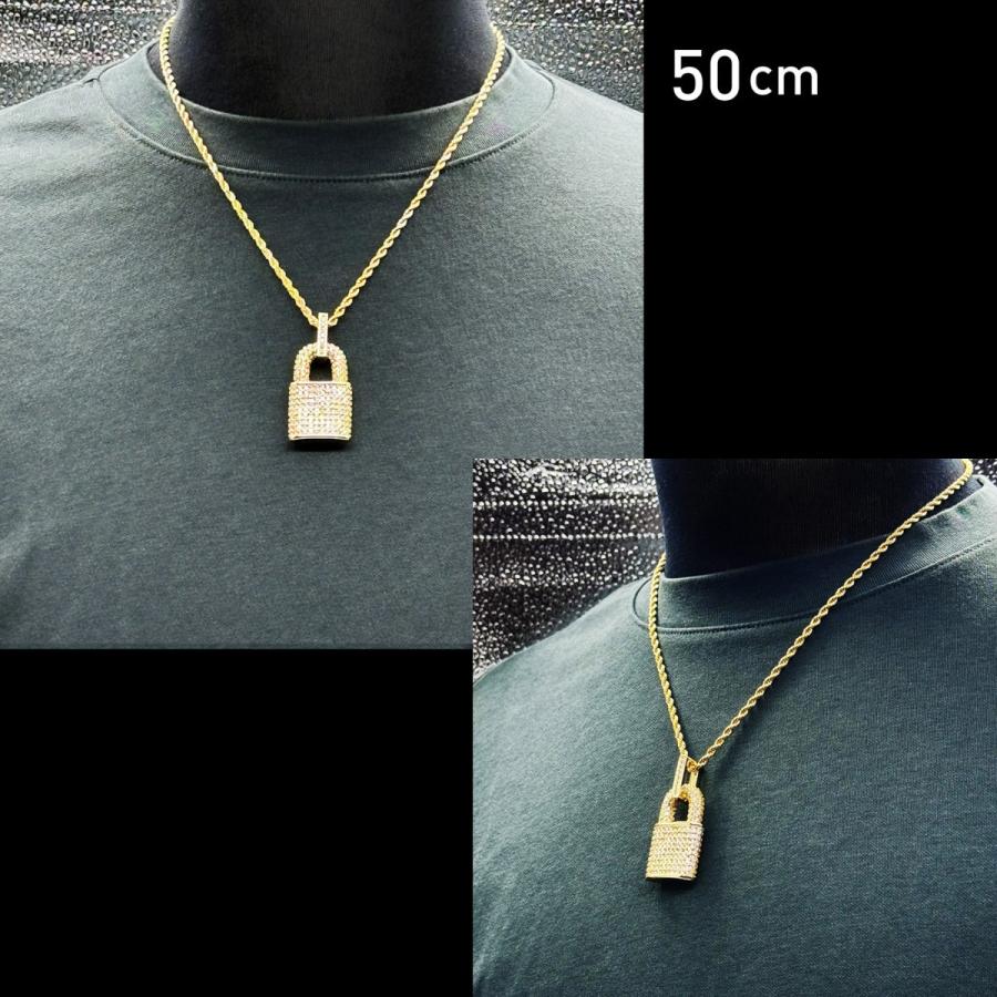 ネックレス 南京錠 ブリンブリン パドロック ペンダント メンズ