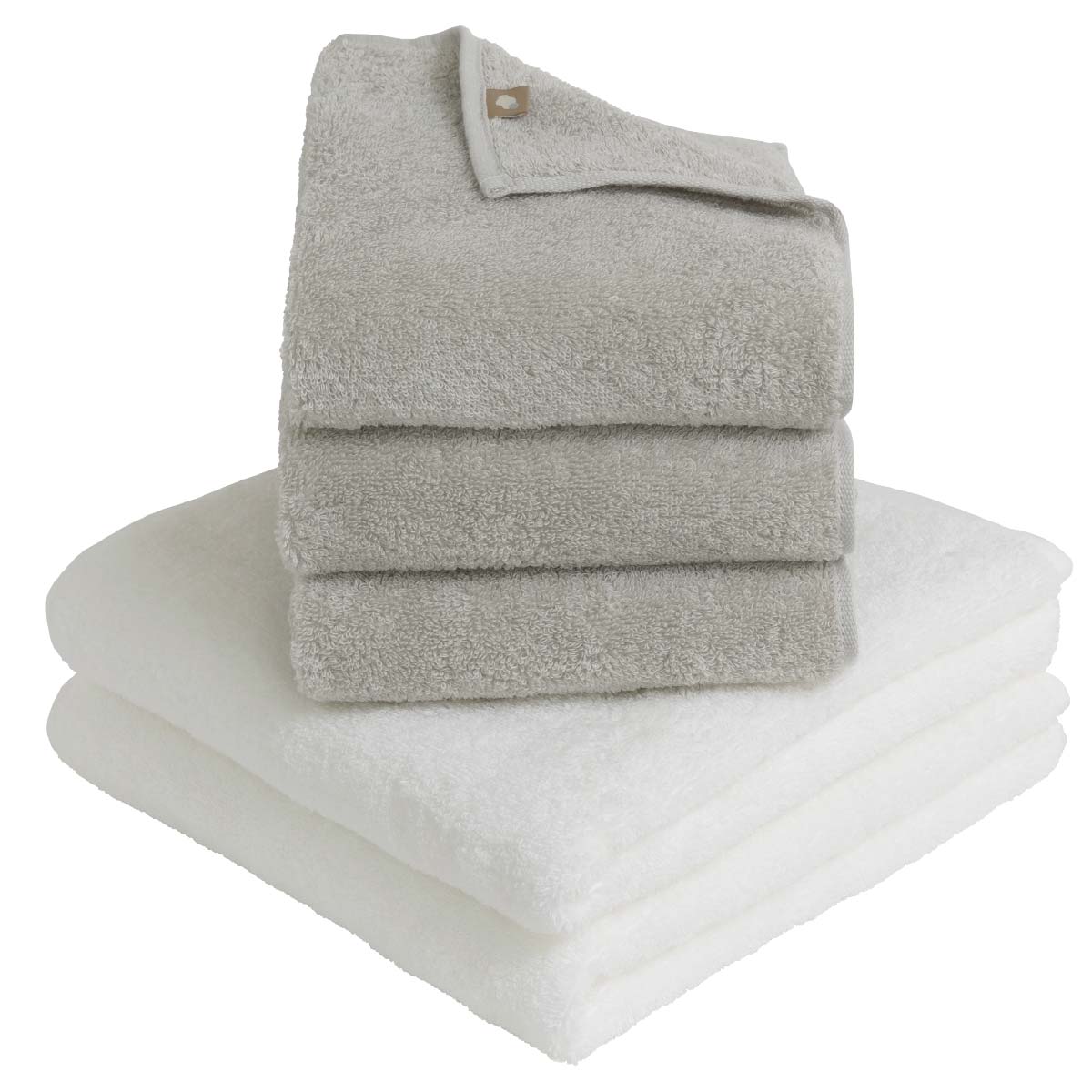 ミニバスタオル フェイスタオル まるで雲 ふわふわ モチモチ 白