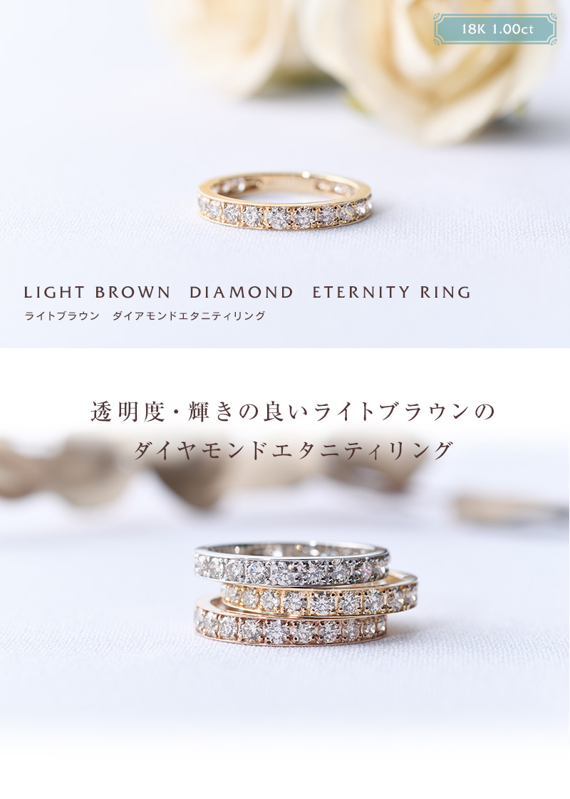 K18 イエローゴールド 1粒ダイヤモンド付き ハーフエタニティリング 12号 ビズー公式】オレンジ イエロー ダイヤモンド 11石 ハーフ