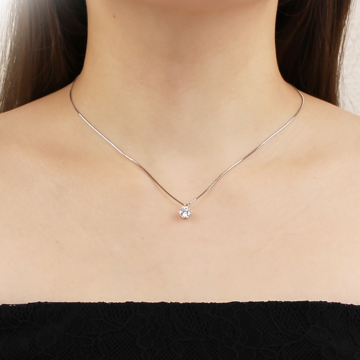 ダイヤ 1.0ct 1本限定 ダイヤモンドネックレス Gカラー プラチナ pt