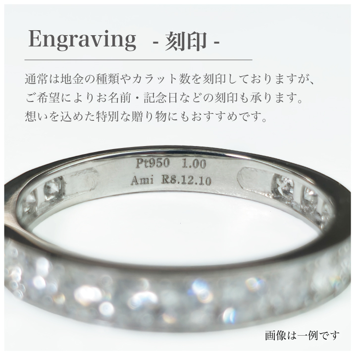リング ダイヤ 18金 プラチナ 1.0ct エタニティリング ダイヤモンド