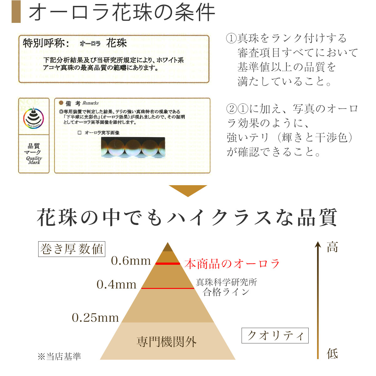 パールネックレス パール 一粒パール オーロラ花珠 ネックレス