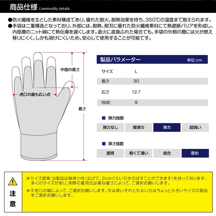 耐熱手袋 耐熱グローブ キャンプ 1双 オーブンミトン グリル 滑り止め