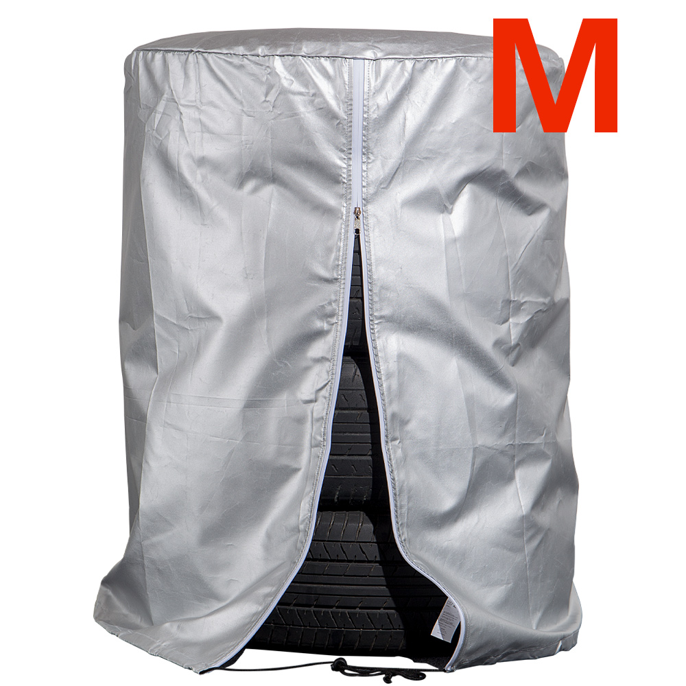 スペヤタイヤカバー タイヤカバー UVカット 屋外 4本収納 サイズ M 車 タイヤ劣化防止