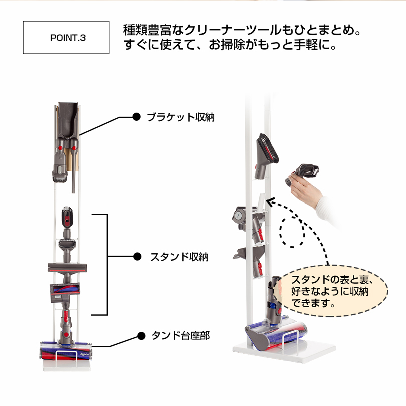 ダイソン 掃除機 スタンド 木 Dyson V15 V12 V11 V10 V8 V7 slim V6 ダイソンスタンド コードレスクリーナー 充電  壁掛け収納 壁寄せ 掃除機立て スチール : hb-box6 : 八番屋 - 通販 - Yahoo!ショッピング