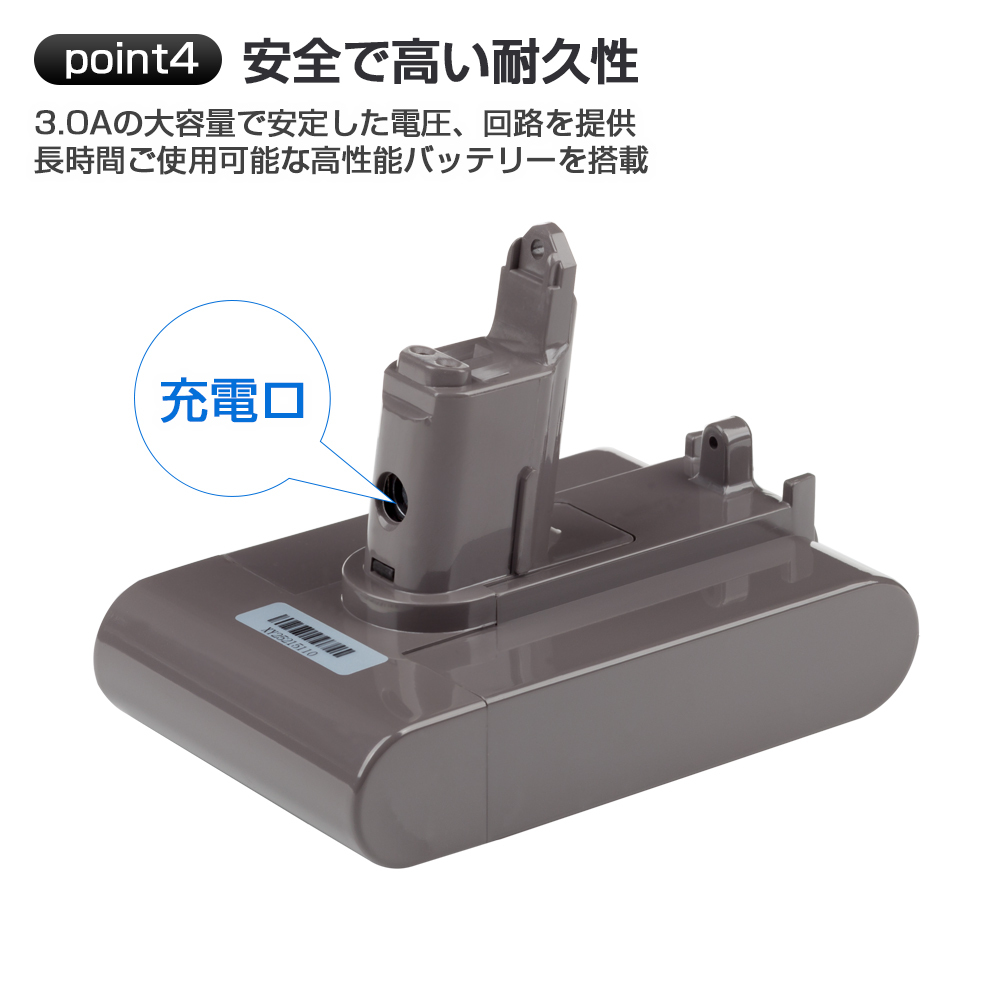 t*5様 Dyson sv14充電スタンド、予備バッテリー付 403 ダイソン DC31 DC34 DC35 DC44 DC45 バッテリー 3000mAh Bタイプ ネジ