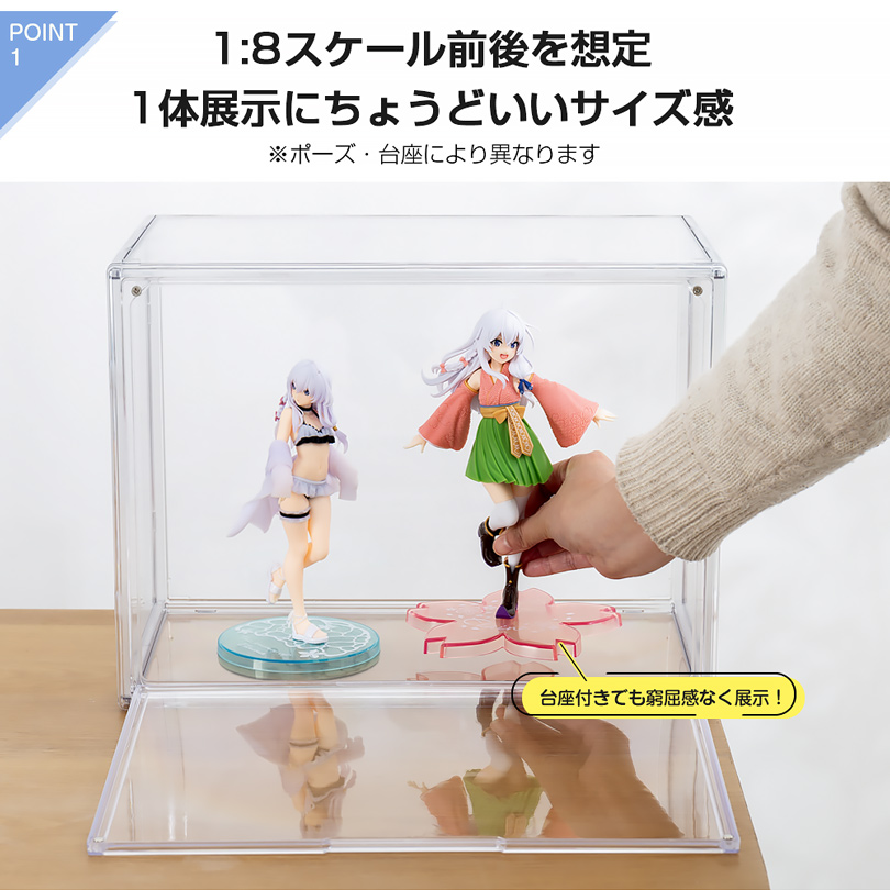 キャラクターフィギュアセット 12体 専用ケース付き 2個入り フィギュアケース ディスプレイボックス コレクション ケース