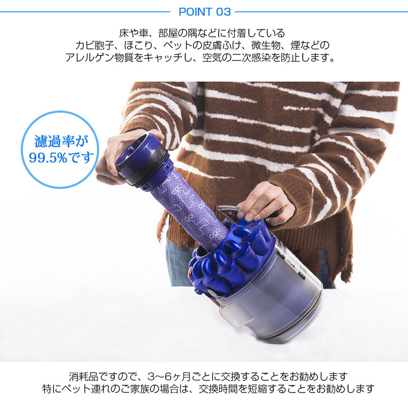 ダイソン掃除機 DC39 交換フィルター フィルタ DC39シリーズ 互換