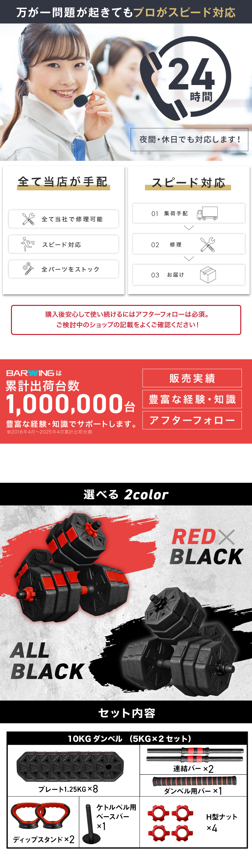10KG×2セット】20KGダンベル 4WAYダンベル ダンベル 可変式ダンベル