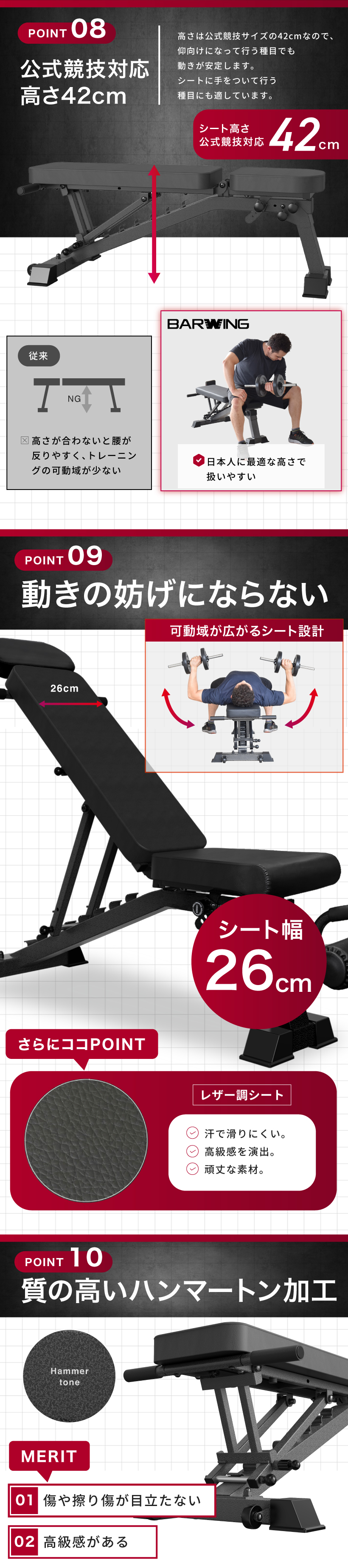 YouTen 【3年保証】【PROモデル】3WAYトレーニングベンチ デクライン
