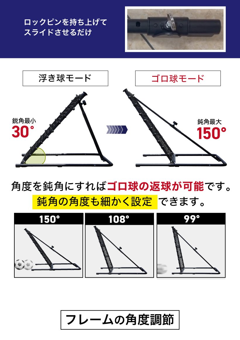 YouTen 【ゴロ球対応・張り調節】リバウンドネット 106×95cm サッカー