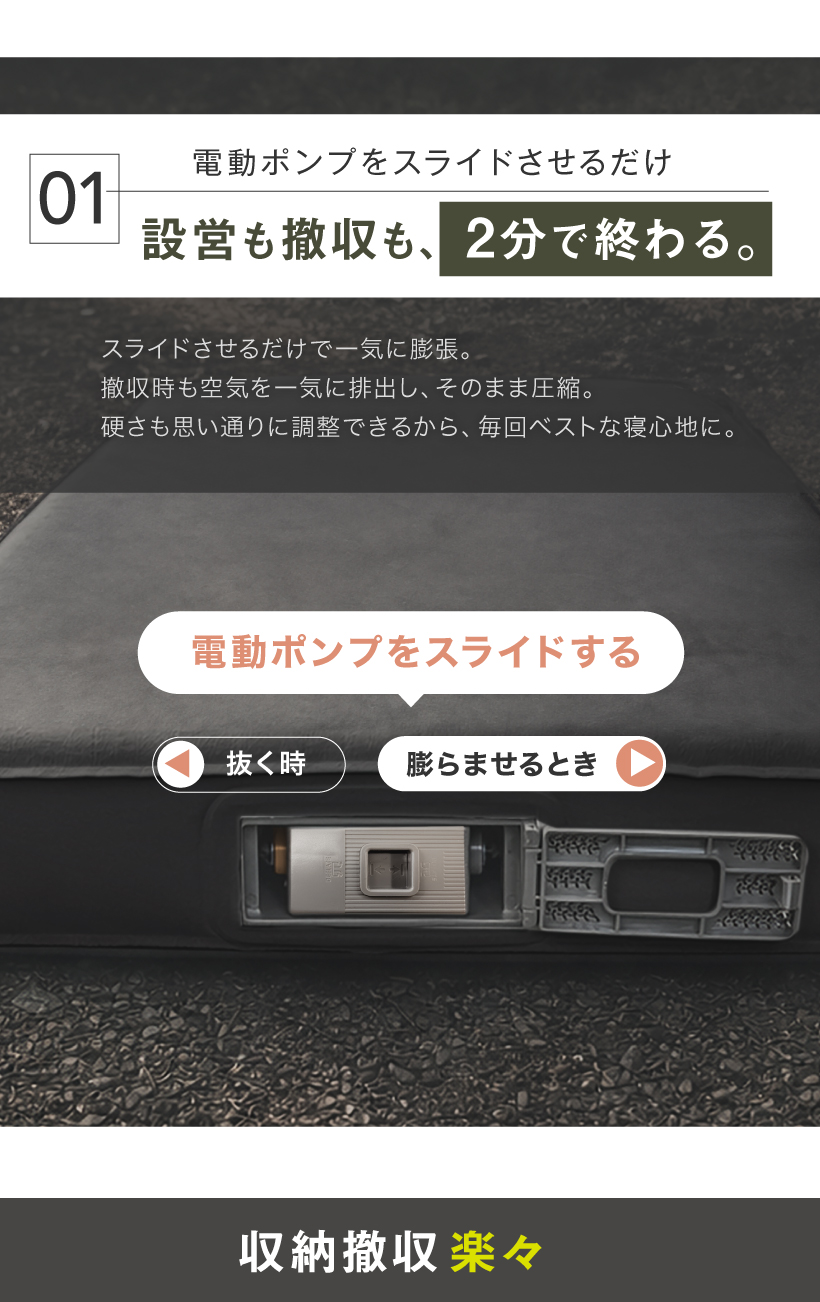 ☆期間限定価格 6/16まで☆ 電動 インフレーターマット 電動ポンプ内蔵