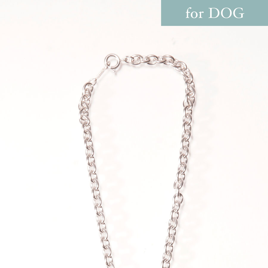 送料無料 LUNA&MONA フォーチューンクローバー DOG&オーナー ネックレスセット（ゴールド色／シルバー色）