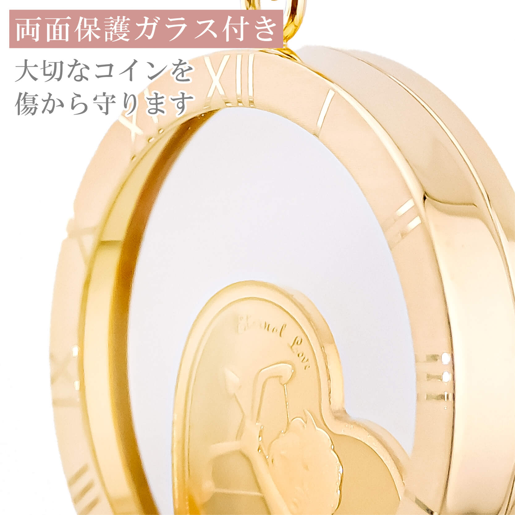 純金 キューピッド cupid ハート コイン 金貨 movin'coin　ペンダントトップ パラオ政府 2022年限定発行 送料無料 メンズ レディースの画像