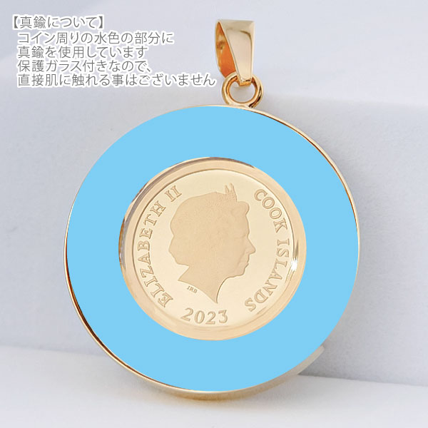 純金 1/30オンス Dolphin イルカ コイン 金貨 ペンダントトップ 2023年