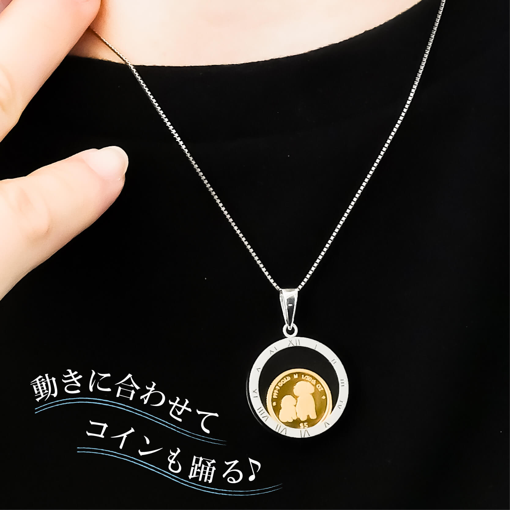 純金 1/30オンス Dogs 犬 プードル 親子 コイン 金貨 movin