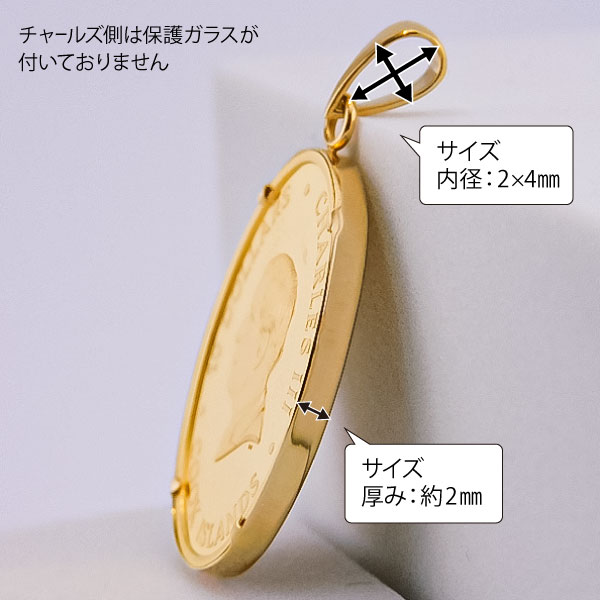 純金 1.5g Horse 馬 オーバル コイン 金貨 ペンダントトップ 2024年