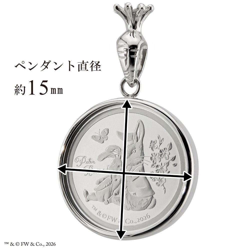 プラチナ 1/25オンス PETER RABB...の詳細画像4