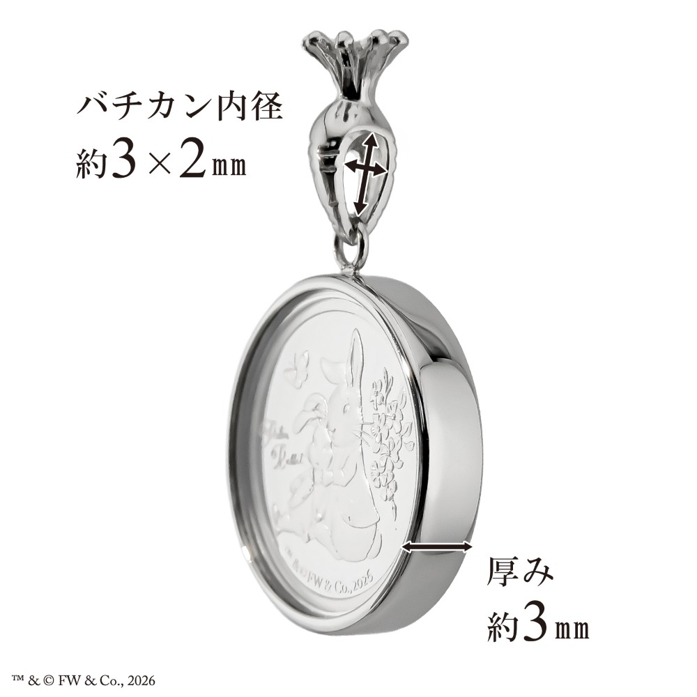 プラチナ 1/25オンス PETER RABB...の詳細画像5