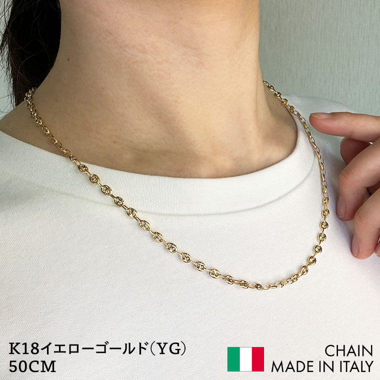 K18ゴールド シンプルチェーンネックレス 楽天市場】K18 18k K18 18金 ゴールド 40cmチェーンネックレス
