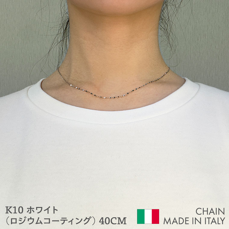 ネックレス チェーン エクレア ペタル K10 10金 k10 レディース メンズ 