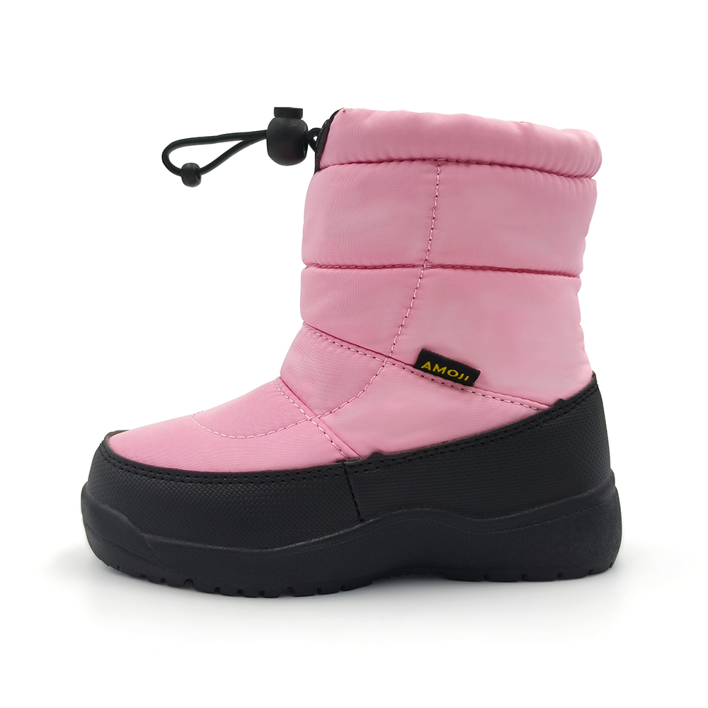 AMOJI アモジ スノーブーツ キッズ スノーシューズ 長靴 子供 防寒 撥