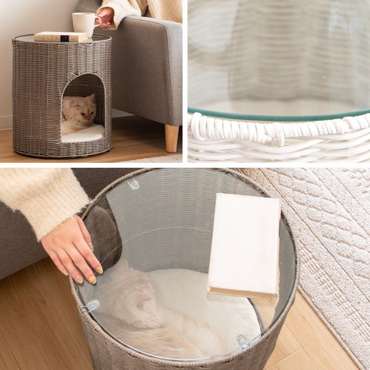 サイドテーブル 幅40cm サークル キャットハウス 猫用 サイドテーブル 幅40cm サークル キャットハウス 猫用
