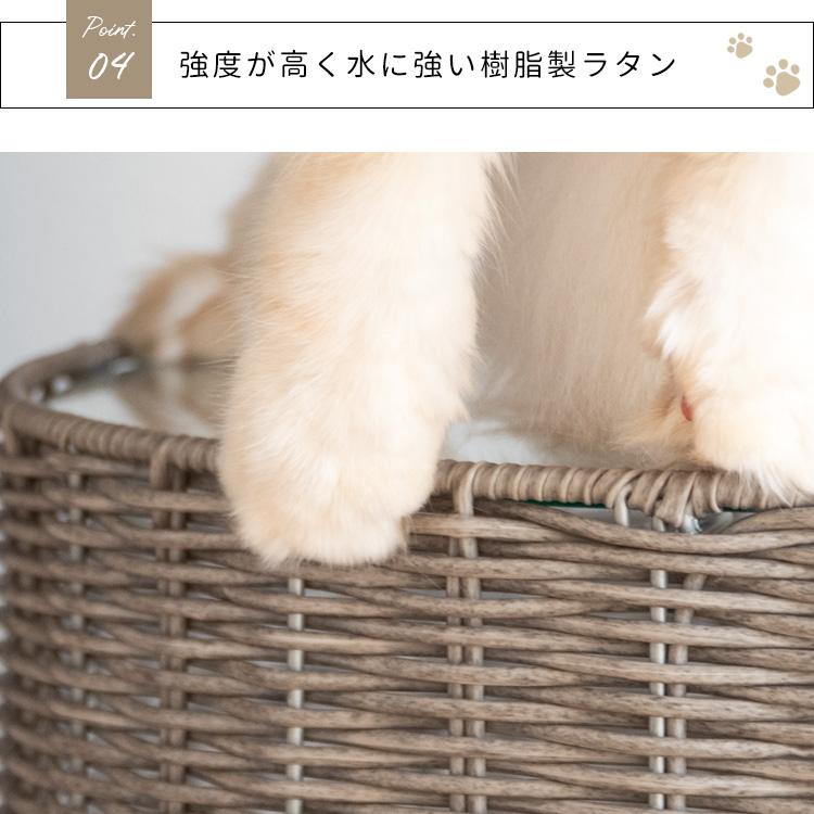 サイドテーブル 幅40cm サークル キャットハウス 猫用 クッション ちぐら テーブル ミニテーブル ソファテーブル ナイトテーブル