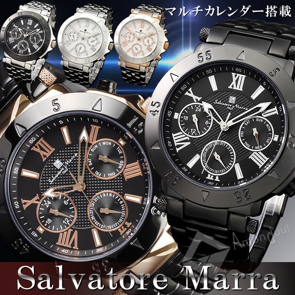 【腕時計ランキング上位ブランド】Salvatore Marra 腕時計 メンズ マルチカレンダー搭載 メンズ腕時計 男性 紳士用 メンズウォッチ サルバトーレマーラ 腕時計 プレゼント・ギフト【腕時計】【新作モデル】クリスマス