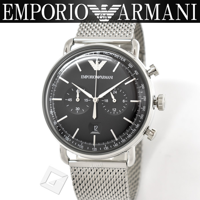 エンポリオアルマーニ メンズ 腕時計 新品 AR11104 クロノグラフ-