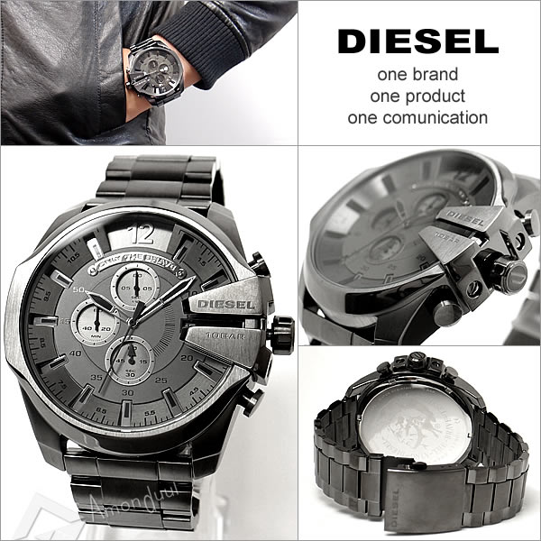 DIESEL メガチーフ ディーゼル クロノグラフ腕時計 メンズ DZ4282