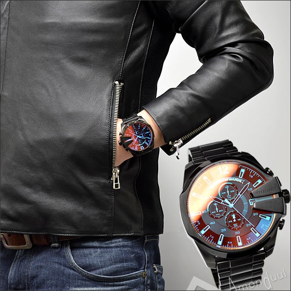 ディーゼル DIESEL クロノグラフ腕時計 メガチーフ ディーゼル メンズ DZ4318 新作モデル