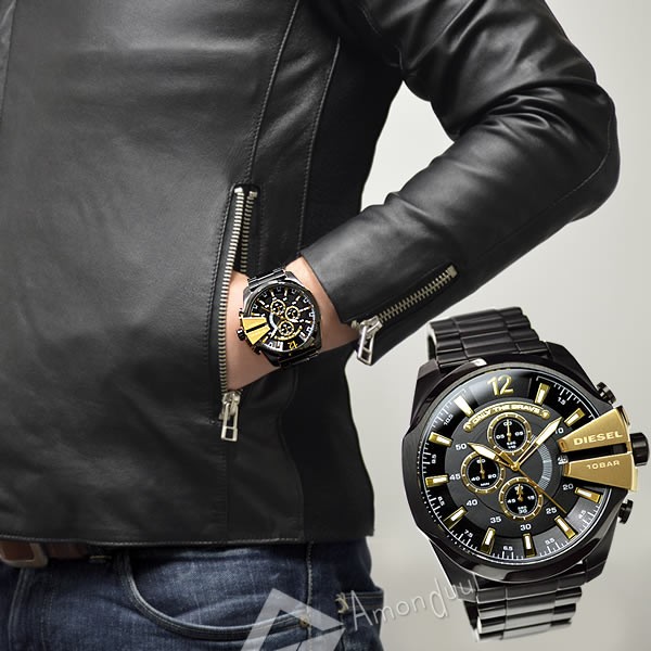 ディーゼル DIESEL クロノグラフ腕時計 メガチーフ ディーゼル メンズ 