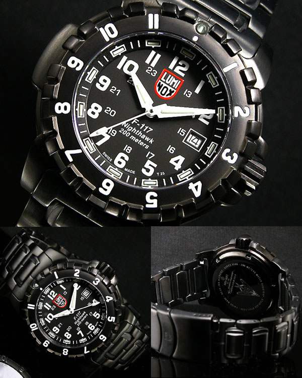 ルミノックス LUMINOX ミリタリー腕時計 6402 F-117 ナイトホーク