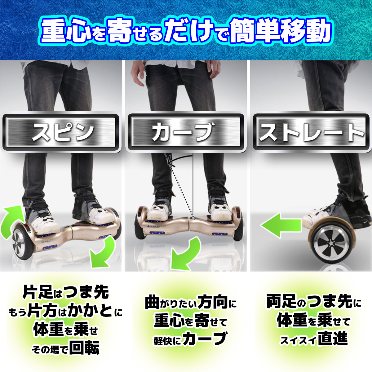 バランススクーター セグウェイ式車両 電動スマ...の詳細画像4